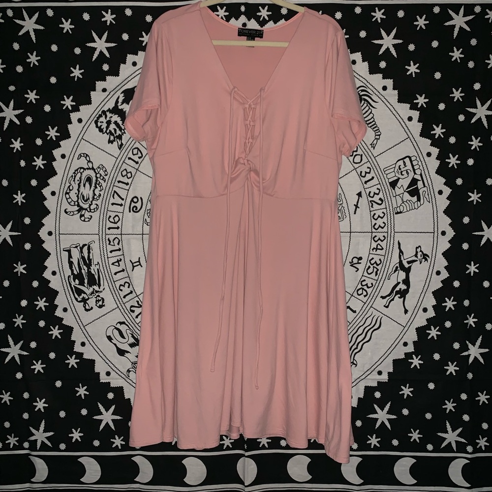 F21+ Criss-Cross Skater Dress